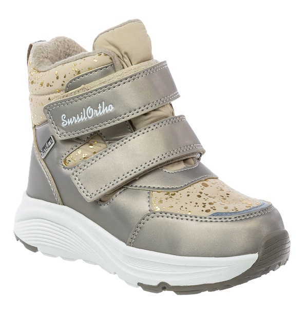 Ботинки ортопедические Сурсил-Орто с шерстью для девочек A45-2502 золотистые