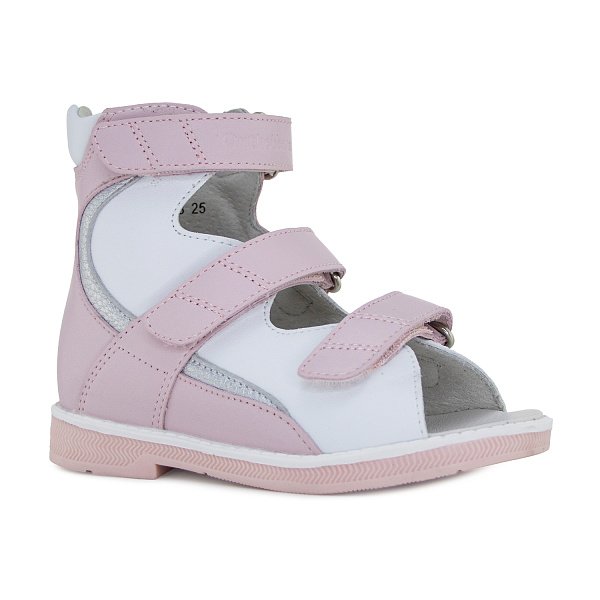 Сандали ортопедические Ортобум для девочек 71597-33 розовый/белый